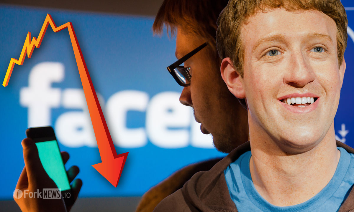 Акции Facebook  рухнули на 24% 